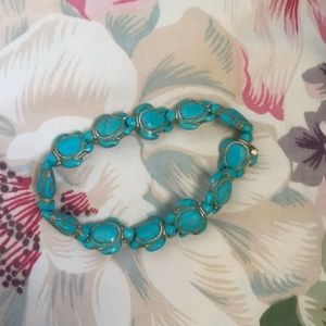 🐢Aqua blue turtle bracelet/ anklet 🐢